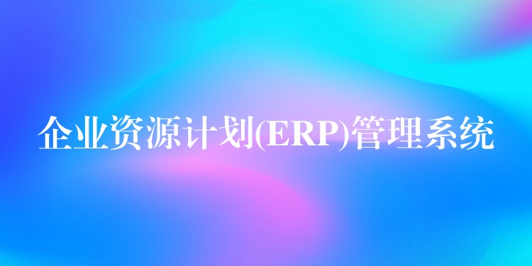 企业资源计划(ERP)管理系统