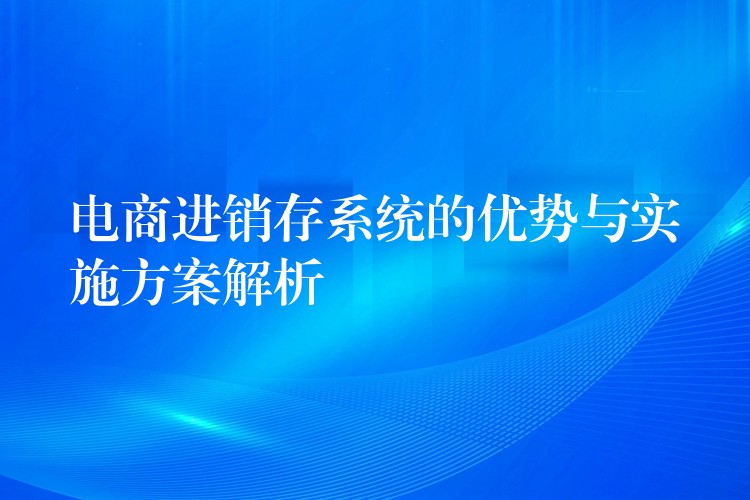 电商进销存系统的优势与实施方案解析