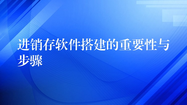 进销存软件搭建的重要性与步骤