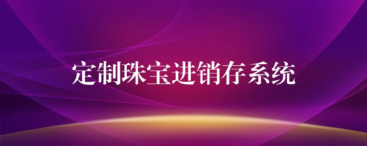 定制珠宝进销存系统