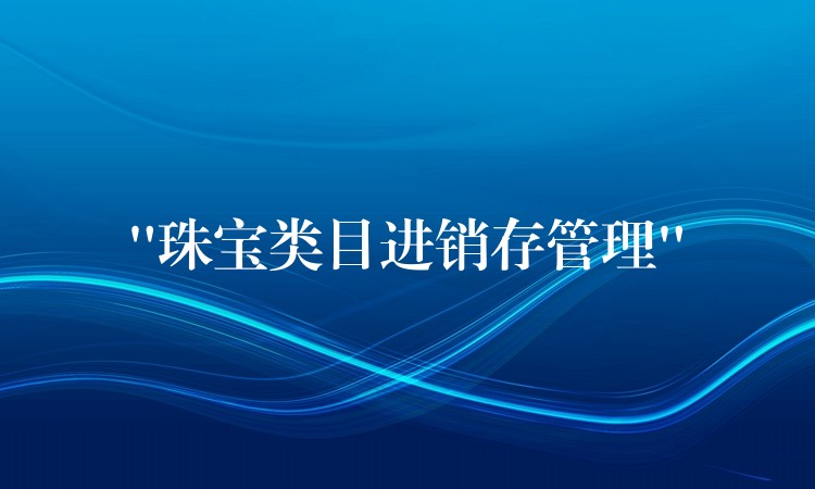 “珠宝类目进销存管理”