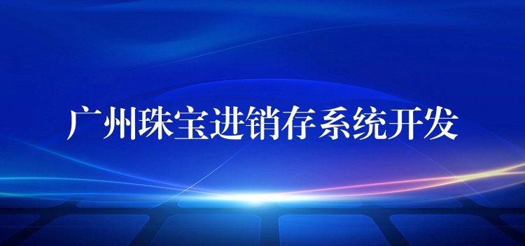 广州珠宝进销存系统开发